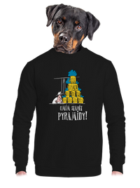 unisex mikina bez kapuce