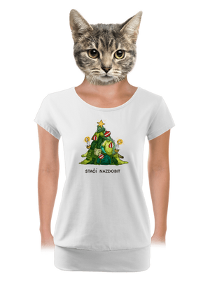 Stačí nazdobit dámské tričko s lemem White