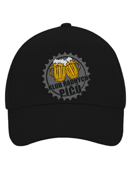 Klub řádných píčů kšiltovka baseballka Black