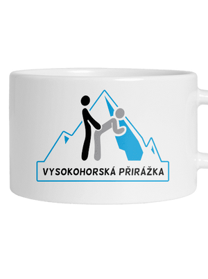 Vysokohorská přirážka hrnek makronka White