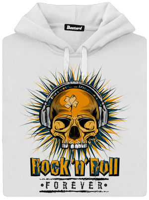 Rock'n'Roll forever dámská mikina klokanka White