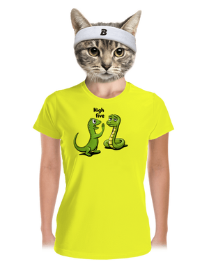 High Five dámské sportovní tričko Neon Yellow