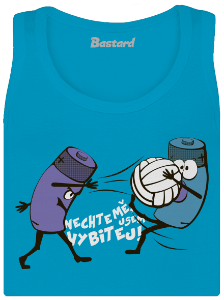 Vybitej dámské tílko klasické Blue Atol
