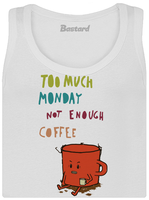 Pondělní kafe dámské tílko klasické White