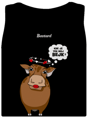 Kráva a bejk dámské tílko klasické Black