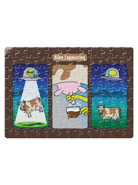 Alien Cappuccino puzzle White
