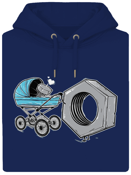 Správná matka unisex mikina premium Navy
