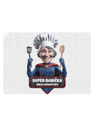 Super babička puzzle White