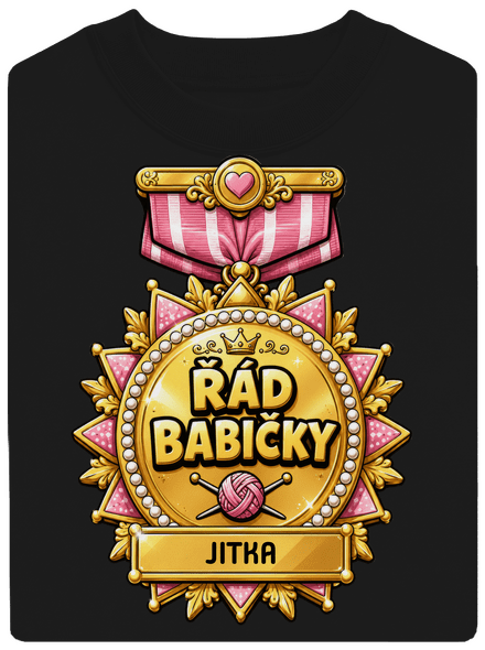 Řád babičky unisex mikina bez kapuce Black