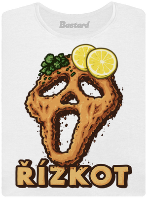 Řízkot dámské tričko s lemem White