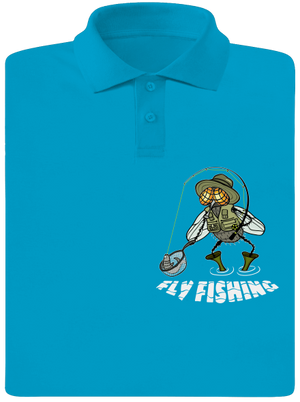 Fly fishing pánská polokošile Blue Atol