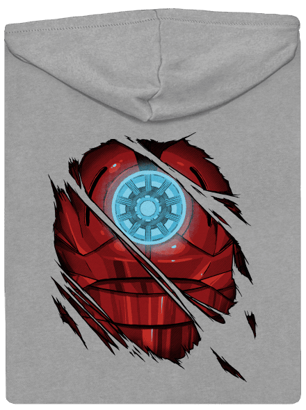 Ironman pánská mikina na zip Light Melange