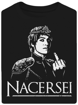 Nacersei unisex tričko oversized Black