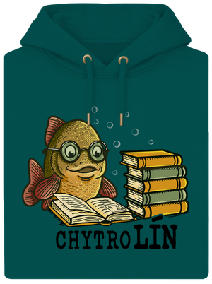 Chytrolín unisex mikina premium Emerald Green