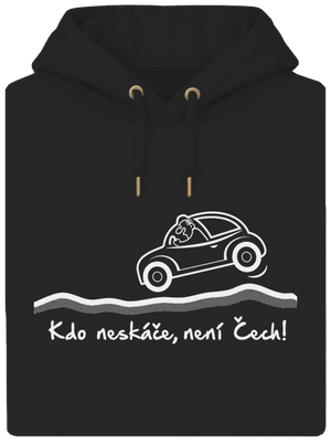 Kdo neskáče unisex mikina premium Dark Black