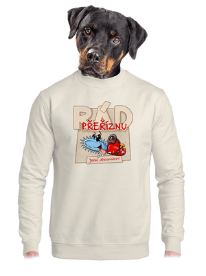 unisex mikina bez kapuce