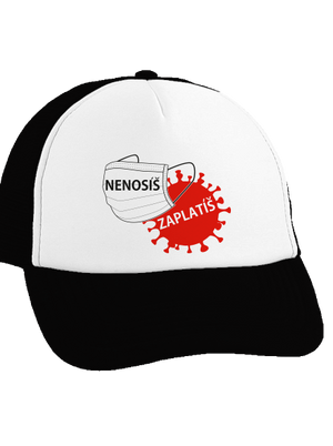 Nenosíš zaplatíš kšiltovka truckerka Black cap