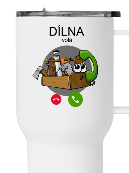 Dílna volá termohrnek White