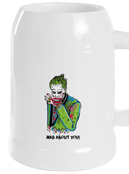 Joker a Harley půllitr White