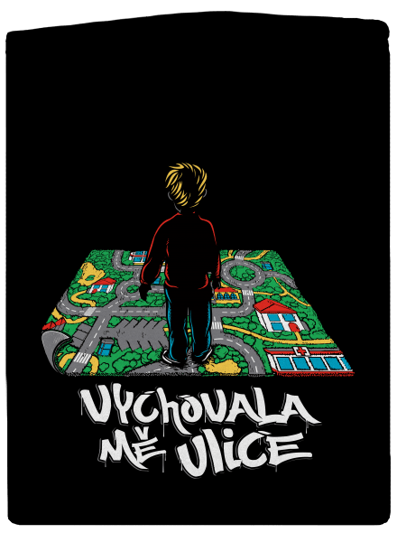 Vychovala mě ulice dámská mikina na zip Black
