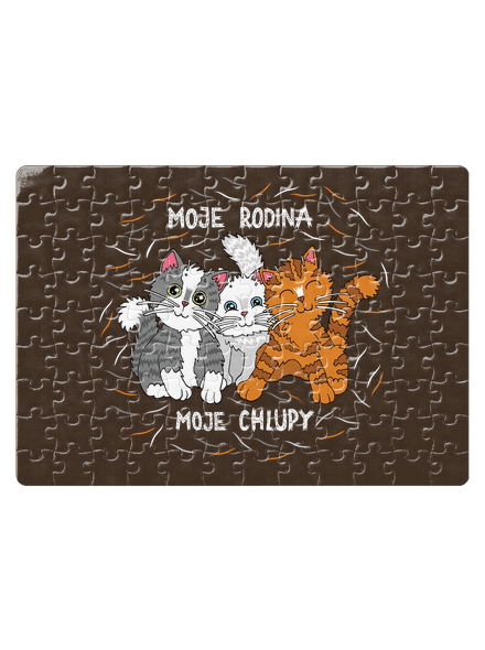 Moje rodina puzzle White