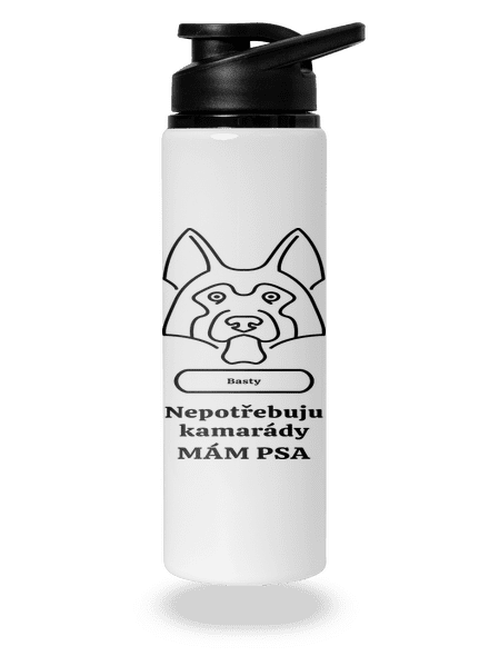 Nemůžu, mám psa lahev na vodu White