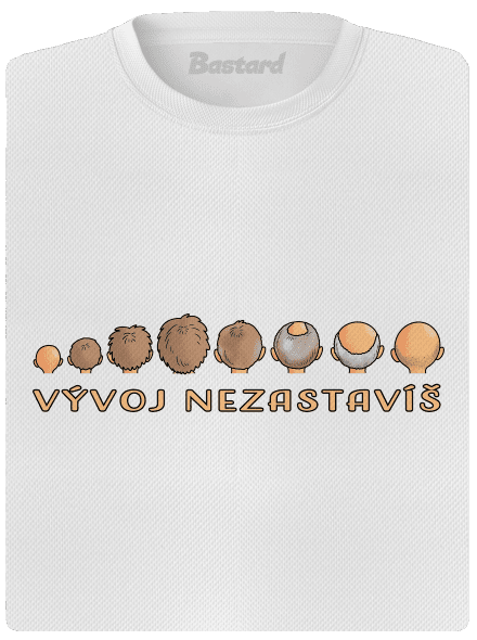 Vývoj nezastavíš dámské sportovní tričko White