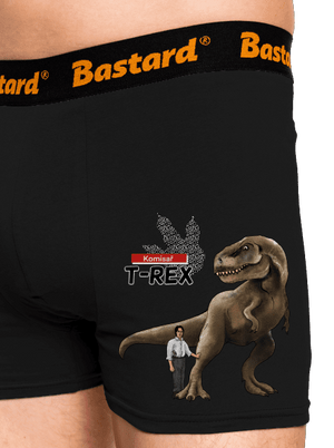 Komisař T-Rex boxerky Black