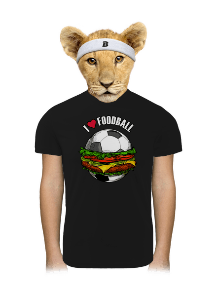 Foodball dětské sportovní tričko Black