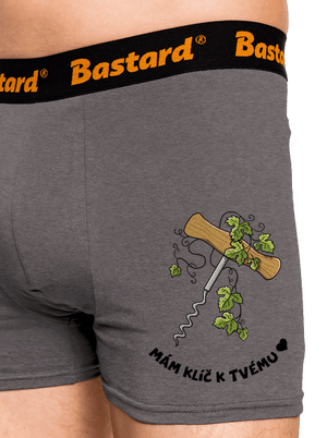 Otevři mé srdce boxerky Gray Melange