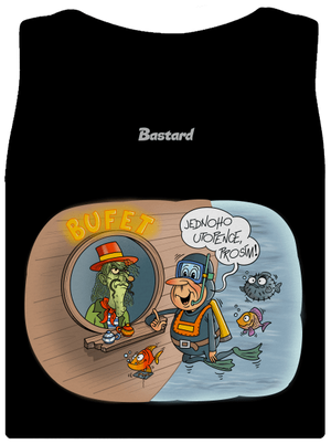 Jednoho utopence dámské tílko klasické Black