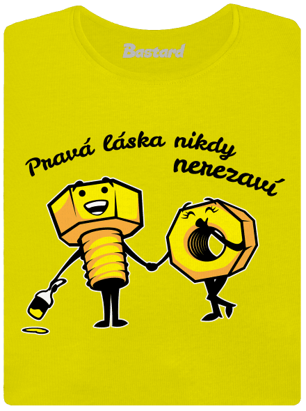 Pravá láska dámské tričko premium Lemon