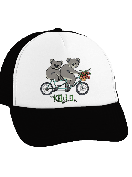 Koalo kšiltovka truckerka Black cap