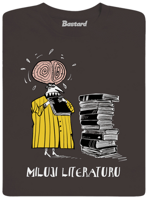 Miluji literaturu pánské dlouhý rukáv Bear Brown