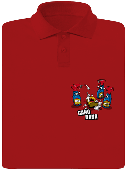 Gang bang pánská polokošile Red Mal