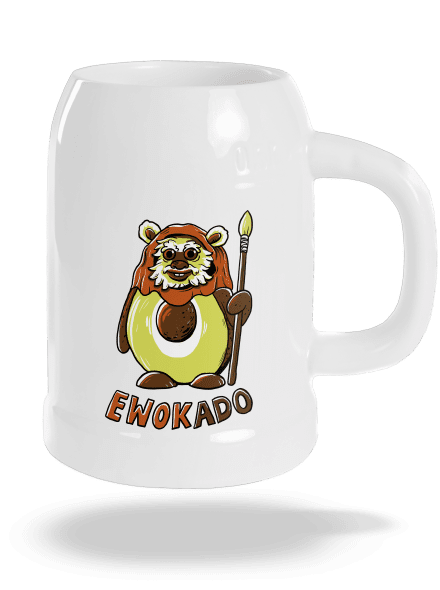 Ewokado půllitr White