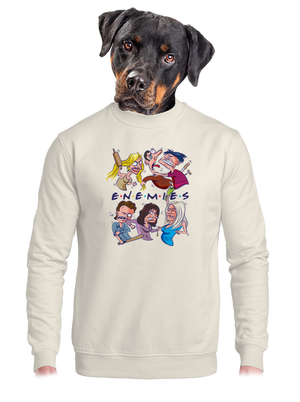 unisex mikina bez kapuce