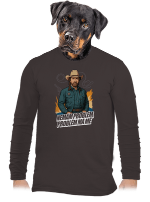 B19: Chuck Norris z Walker, Texas Ranger pánské dlouhý rukáv Bear Brown