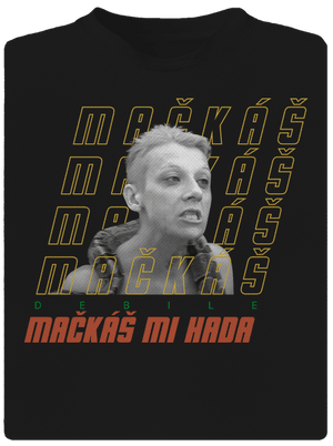 B18: Mačkáš mi hada pánské sportovní tričko Black