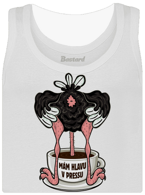Mám hlavu v pressu dámské tílko klasické White