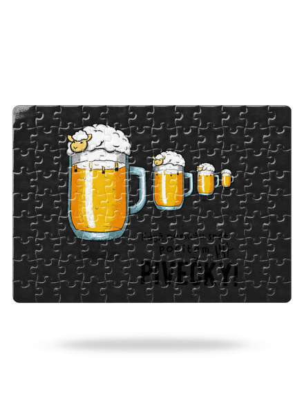 Pivečka puzzle White