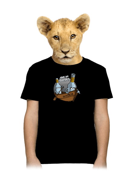 Na suchu dětské tričko Black