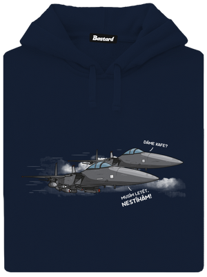 Stíhačka nestíhá pánská mikina klokanka Navy