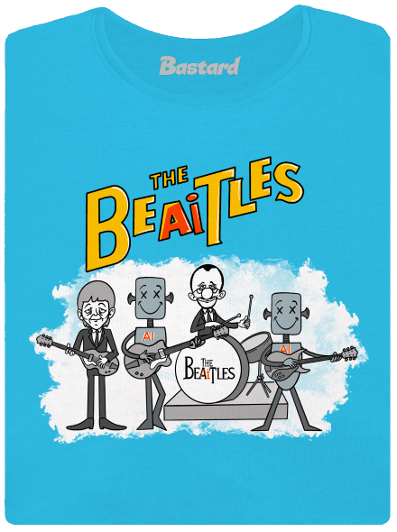 AI Beatles dámské tričko Blue Atol