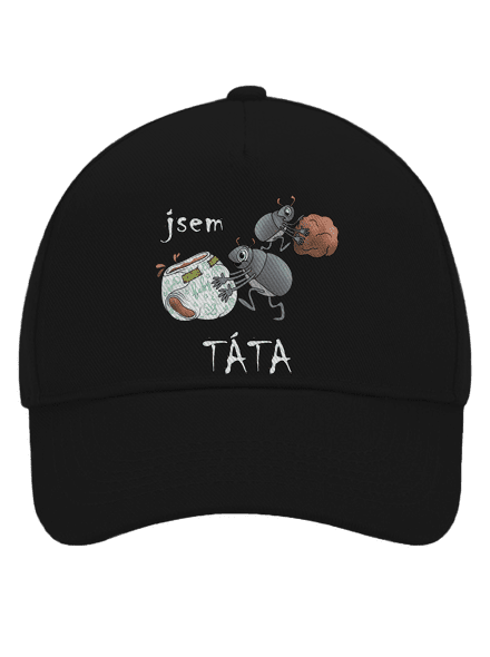 Jsem táta a máma kšiltovka baseballka Black