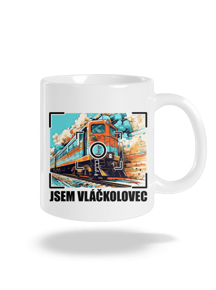 Jsem vláčkolovec klasický hrnek White