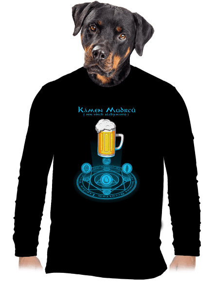 Kámen Mudrců pánské dlouhý rukáv Black