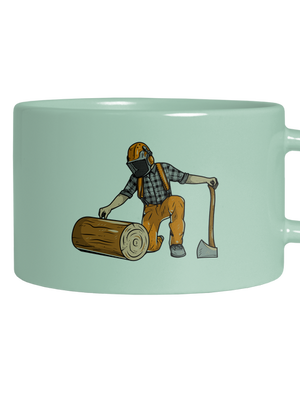 Dřevorubec hrnek makronka Mint Macaron