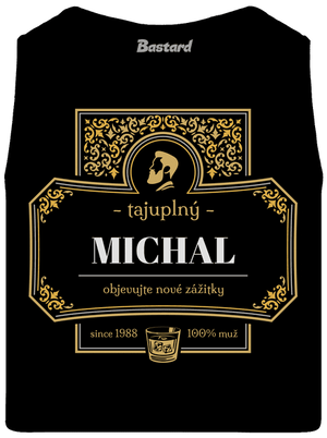 Alkoholová etiketa pánské tílko Black