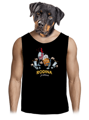 Rodina je základ pánské tílko Black